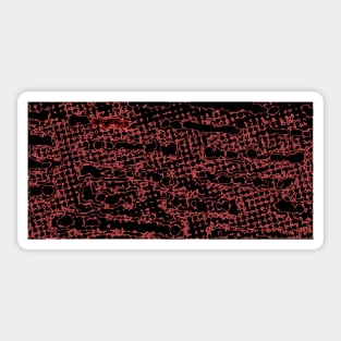 Red circuits Sticker